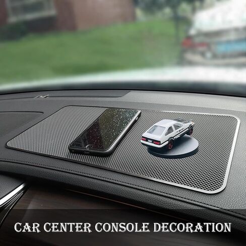 Drift & Turn Mini Car Model Dashboard Ornament – Dynamic Interactive Car Decor for Enthusiasts Vehicle Interior Dashboard Drifting Decorations Accessories Gifts (White-AE86) in Kuwait