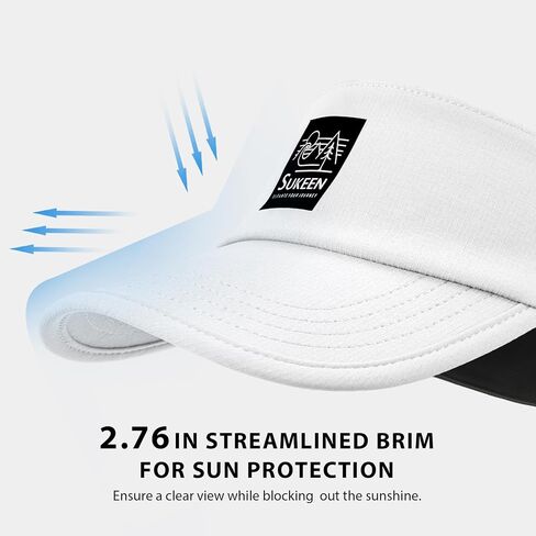 Sukeen Sports Sun Visor for Men Women, Lightweight Quick-Dry Outdoor Visor Hat, Packable Running Tennis Golf Visor in Saudi Arabia