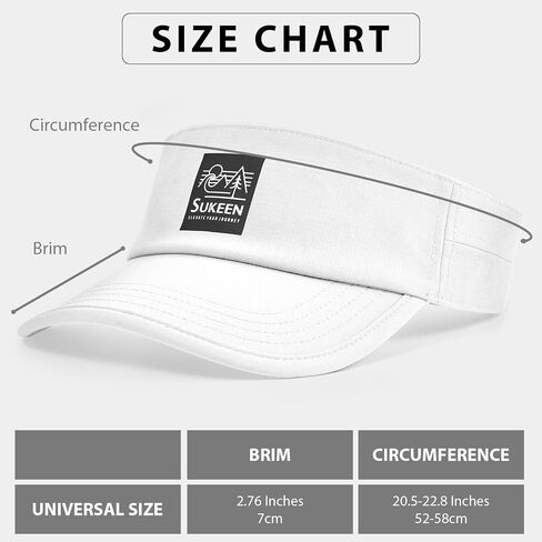 Sukeen Sports Sun Visor for Men Women, Lightweight Quick-Dry Outdoor Visor Hat, Packable Running Tennis Golf Visor in Saudi Arabia