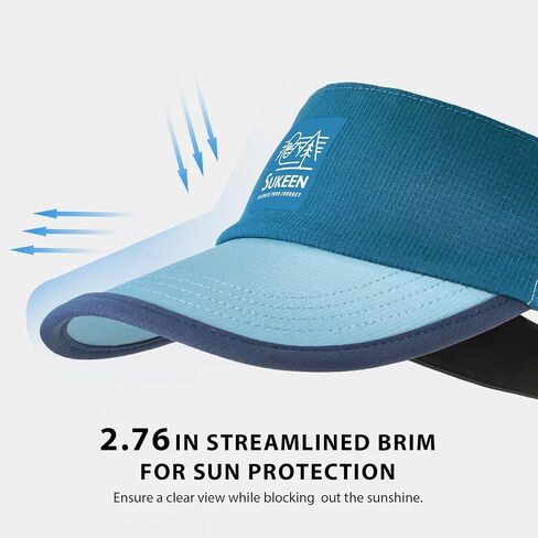 Sukeen Sports Sun Visor for Men Women, Lightweight Quick-Dry Outdoor Visor Hat, Packable Running Tennis Golf Visor in Saudi Arabia