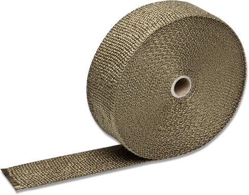 DNA MOTORING 2" x 50' Exhaust Header Wrap Heat Wrap for exhaust pipes, Exhaust Tape Pipe Heat Tape for Motorcycle Fiberglass Heat Shield Tape with 5pcs Stainless Ties, 1 Roll, WRAP-50-ZIP-TT-1P in Saudi Arabia