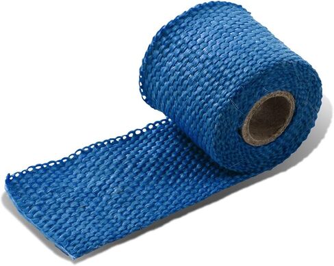 DNA MOTORING 2" x 50' Exhaust Header Wrap Heat Wrap for exhaust pipes, Exhaust Tape Pipe Heat Tape for Motorcycle Fiberglass Heat Shield Tape with 5pcs Stainless Ties, 1 Roll, WRAP-50-ZIP-TT-1P in Saudi Arabia