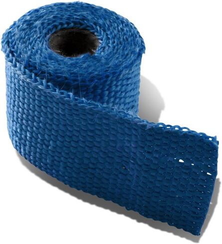 DNA MOTORING 2" x 50' Exhaust Header Wrap Heat Wrap for exhaust pipes, Exhaust Tape Pipe Heat Tape for Motorcycle Fiberglass Heat Shield Tape with 5pcs Stainless Ties, 1 Roll, WRAP-50-ZIP-TT-1P in Saudi Arabia