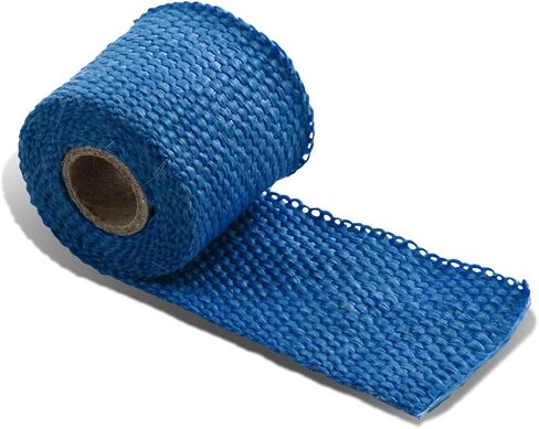 DNA MOTORING 2" x 50' Exhaust Header Wrap Heat Wrap for exhaust pipes, Exhaust Tape Pipe Heat Tape for Motorcycle Fiberglass Heat Shield Tape with 5pcs Stainless Ties, 1 Roll, WRAP-50-ZIP-TT-1P in Saudi Arabia