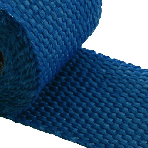 DNA MOTORING 2" x 50' Exhaust Header Wrap Heat Wrap for exhaust pipes, Exhaust Tape Pipe Heat Tape for Motorcycle Fiberglass Heat Shield Tape with 5pcs Stainless Ties, 1 Roll, WRAP-50-ZIP-TT-1P in Saudi Arabia