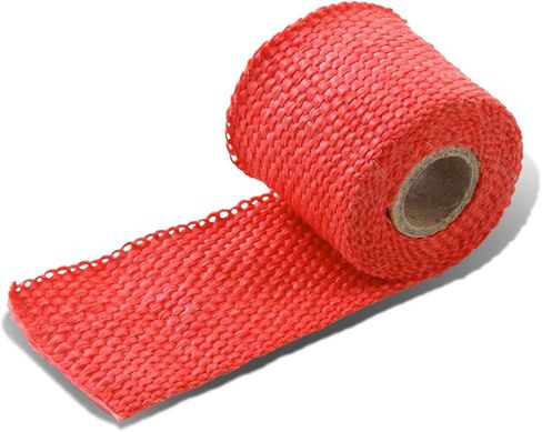 DNA MOTORING 2" x 50' Exhaust Header Wrap Heat Wrap for exhaust pipes, Exhaust Tape Pipe Heat Tape for Motorcycle Fiberglass Heat Shield Tape with 5pcs Stainless Ties, 1 Roll, WRAP-50-ZIP-TT-1P in Saudi Arabia
