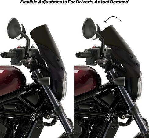 Motorcycle Windshield Spoiler Wind Deflector Air Deflector Windscreen Spoiler Deflector for Rebel 1100 / Rebel 1100 DCT 2021-2024 in Kuwait