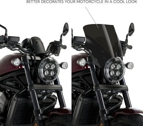 Motorcycle Windshield Spoiler Wind Deflector Air Deflector Windscreen Spoiler Deflector for Rebel 1100 / Rebel 1100 DCT 2021-2024 in Kuwait