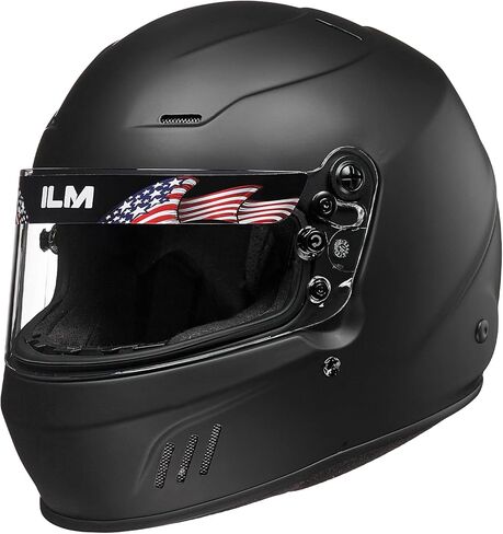 ILM SNELL SA2020 Full Face Auto Car Racing Planmets Model 760 (Matte Black ، 2XL) و Bluetooth Headset مع نظام Hi-Fi in Saudi Arabia