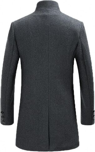 Men's Classical France Style Warm Wool Coat #1W1F153160123 in Saudi Arabia