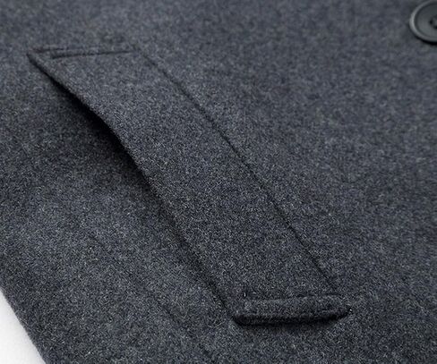 Men's Classical France Style Warm Wool Coat #1W1F153160123 in Saudi Arabia