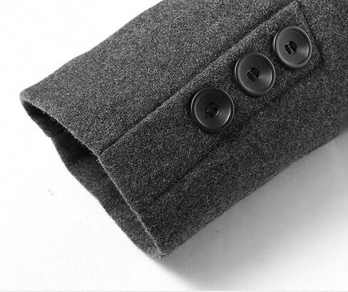 Men's Classical France Style Warm Wool Coat #1W1F153160123 in Saudi Arabia
