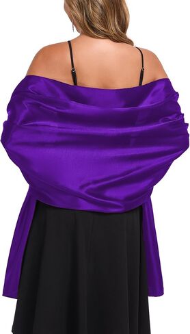 Shawls and Wraps for Evening Dresses Satin Women Long Scarf Wedding Guest Shawl in Kuwait