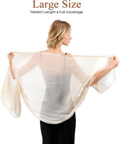 FURTALK Shawls and Wraps for Evening Dresses Sparkly Soft Wedding Party Bridesmaid Scarves for Women in Saudi Arabia