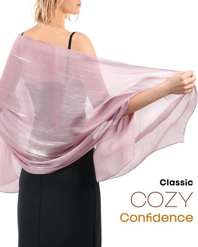 FURTALK Shawls and Wraps for Evening Dresses Sparkly Soft Wedding Party Bridesmaid Scarves for Women in Saudi Arabia