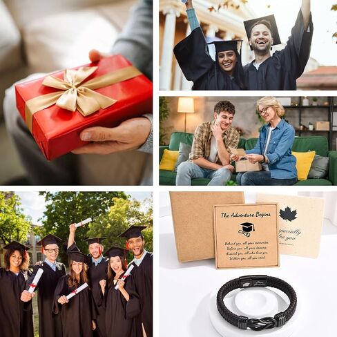 Leyung 2025 Graduation Gifts for Him Boys Men, College High School Senior Masters Degree PHD 8th Grade Graduation Bracelet Decorations Gifts for Grandson Son Nephew Brother in Saudi Arabia