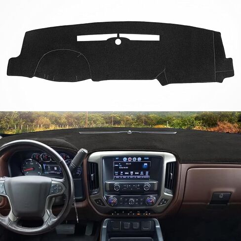 غلاف Dash Cover Dashboard Mat Fit for 2019-2022 2023 2024 2025 Chey Chevrolet Silverado 1500 2500HD 3500HD ، 2019-2023 GMC SIERA in Kuwait