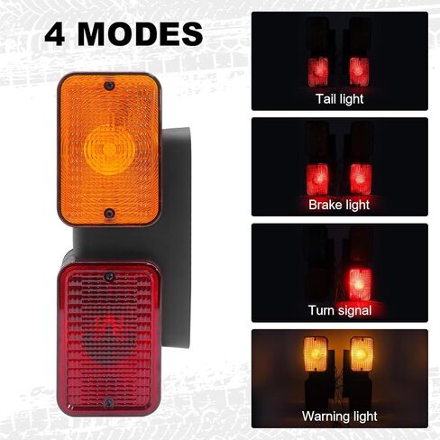 Left Rear Tail Light for John Deere 1025R, Tractor LH Accessory Compatible with JD 1023E 1026R 2025R 2032R 3025D 3032E 4066R 5075E, Waterproof Taillights Brake Turn Stop Warning Parts LVA18272 in Saudi Arabia