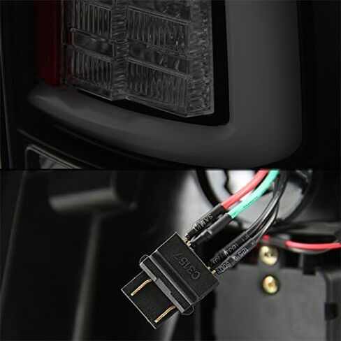 AKKON - لعام 2009-2018 DODGE RAM [نوع الهالوجين] أسود مدخن LED LID LUBE V2 LIGHT LIGHT in Kuwait
