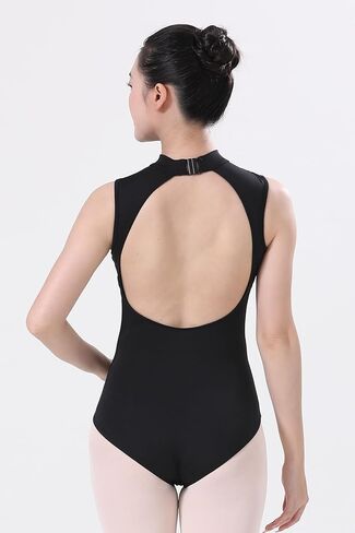 Quinlan - Floral Mesh Sleeveless Leotard For Women Dance Wear in Saudi Arabia