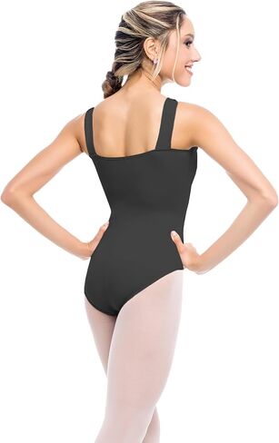 Women's Tank Leotard with Princess Seams, Adjustable Straps, Ballet Dancewear, Dance, Comfort, Performance - SL10 in Kuwait