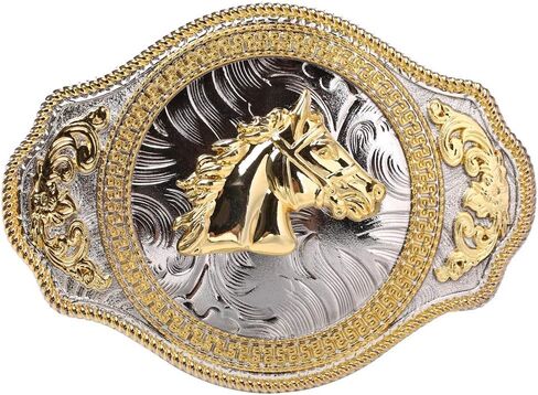 HUABOLA CALYN Western Rodeo Horse Belt Buckle Engraved Celt Pattern cowboy buckles for men and women in Kuwait