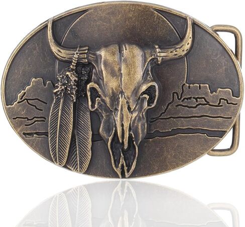 Huabola Calyn Western Rodeo Belt Belt Buckle محفورة بنمط Celt Pattern Buckles للرجال والنساء in Kuwait