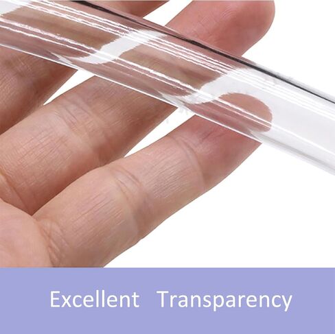 Clear Tubing Assortment, 6mm 7mm 8mm ID, 9 Meters Lengh In All, 1mm Thickness, Flexible Plastic Tube For Home Repair Water Oil Transfer Aquarium, BPA Free and non-toxic, with 2 Hose Clamps in Saudi Arabia
