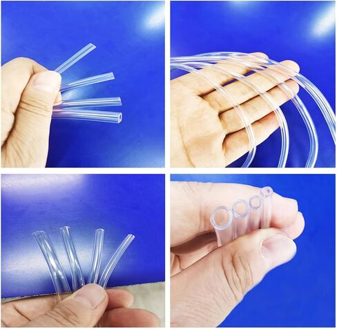 تشكيلة أنابيب شفافة، معرف 6 مم 7 مم 8 مم، طول 9 أمتار في الكل، سمك 1 مم، أنبوب بلاستيكي مرن لإصلاح المنزل وحوض نقل زيت الماء، خالٍ من مادة BPA وغير سام، مع مشبكين للخرطوم in Kuwait