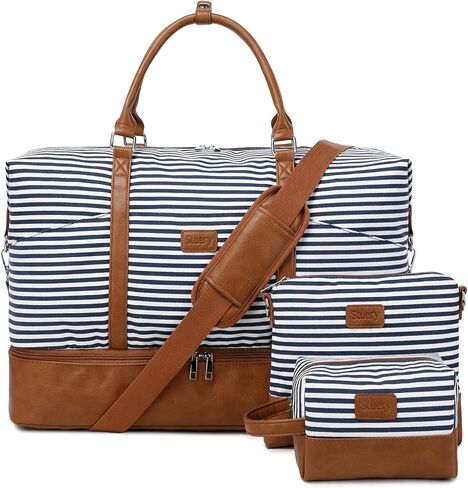 حقيبة سفر للنساء: 21 "أكياس كبيرة في الأسبوع للنساء مع مقصورة الأحذية وأكياس الأدوية ، 3pcs بين عشية وضحا in Kuwait