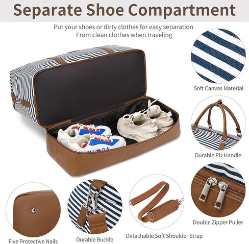 حقيبة سفر للنساء: 21 "أكياس كبيرة في الأسبوع للنساء مع مقصورة الأحذية وأكياس الأدوية ، 3pcs بين عشية وضحا in Kuwait