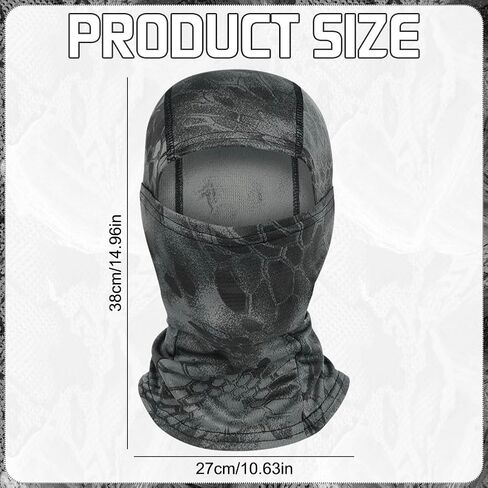 5pcs Camo Balaclava Ski Face_mask Full Face_mask مقاومة للرياح محمية للأشعة فوق البنفسجية للرجال للنساء في الهواء الطلق in Kuwait