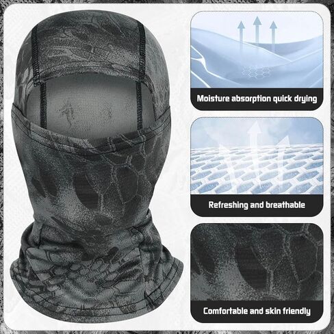 5pcs Camo Balaclava Ski Face_mask Full Face_mask مقاومة للرياح محمية للأشعة فوق البنفسجية للرجال للنساء في الهواء الطلق in Kuwait