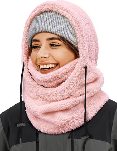 Balaclava Face Mask for Men Women Winter Hat Neck Windproof Fleece Ski Mask Warm Face Cover Scarf in Saudi Arabia