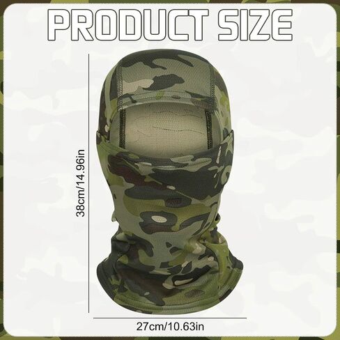 5pcs Camo Balaclava Ski Face_mask Full Face_mask مقاومة للرياح محمية للأشعة فوق البنفسجية للرجال للنساء في الهواء الطلق in Kuwait