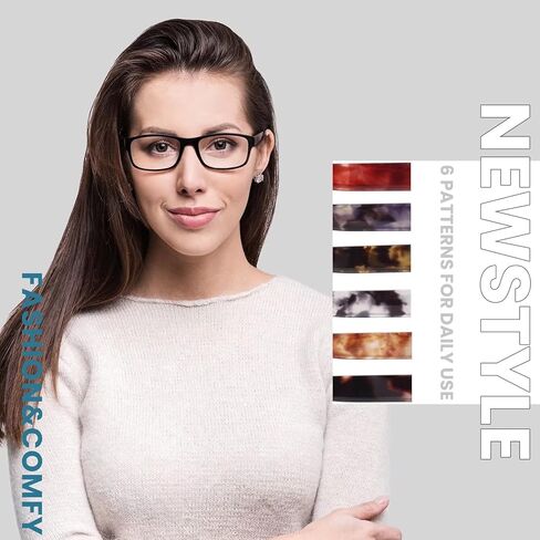 BLS BLUES Reading Glasses for Women/Men Blue Light Blocking, Fashion Readers Anti Eye Strain/Migraine Eyeglasses 6 Packs/Case in Kuwait