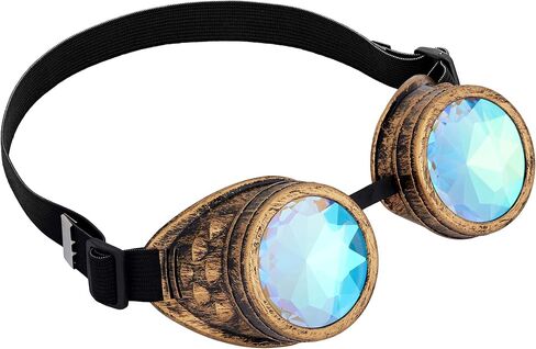 Lelinta kaleidoscope Goggles Steampunk Goggles Grosing Association Assumeen Assume for Cosplay Party in Saudi Arabia