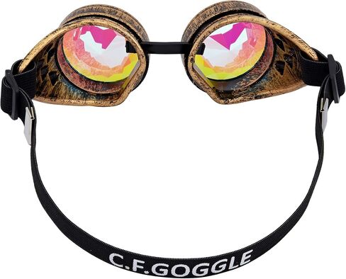 Lelinta kaleidoscope Goggles Steampunk Goggles Grosing Association Assumeen Assume for Cosplay Party in Saudi Arabia