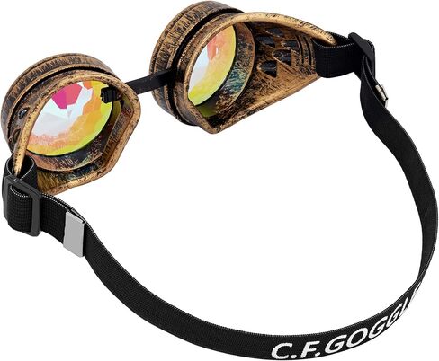 Lelinta kaleidoscope Goggles Steampunk Goggles Grosing Association Assumeen Assume for Cosplay Party in Saudi Arabia