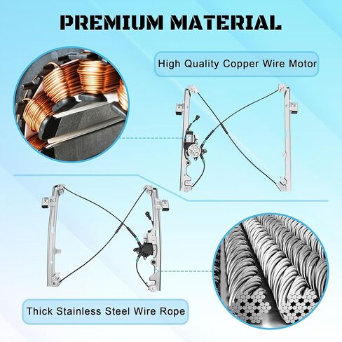 741-644 Power Window Regulator with Motor Assembly Front Driver Side Fit for 2000 2001 2002 2003 2004 2005 2006 Chevy Silverado Avalanche Tahoe Suburban GMC Sierra Yukon XL Cadillac Escalade ESV EXT in Kuwait