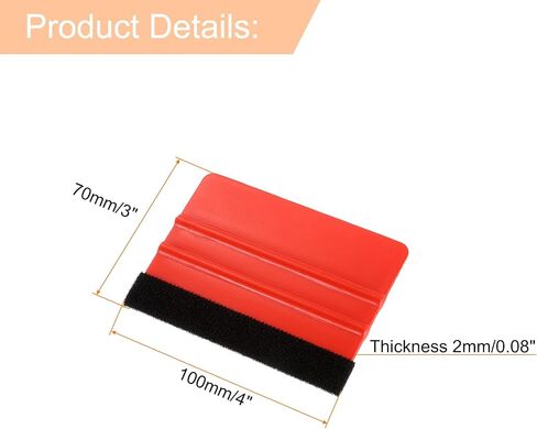Harfington 15pcs Squeegee Vinyl ، Felt Edge Vinyl Wrap Decal Squeegee Tool ، Squeegee Plastic Classe Film 4 بوصات للسيارة ، صنع العلامات ، النافذة ، الأصفر ، المستطيل in Kuwait