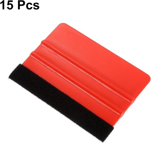 Harfington 15pcs Squeegee Vinyl ، Felt Edge Vinyl Wrap Decal Squeegee Tool ، Squeegee Plastic Classe Film 4 بوصات للسيارة ، صنع العلامات ، النافذة ، الأصفر ، المستطيل in Kuwait