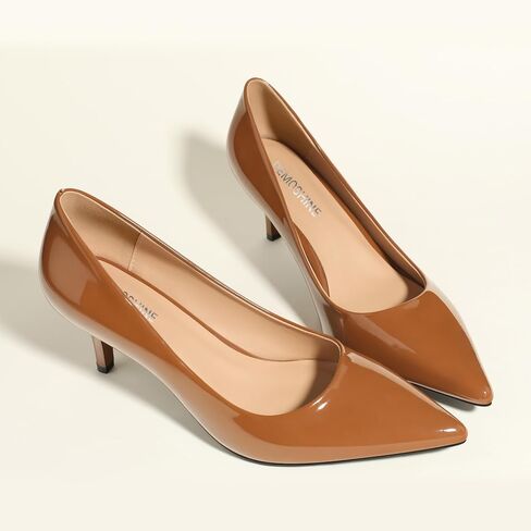 Low Heels Pumps for Women Pointed Closed Toe Wide Width Kitten Short Heels Comfortable Casual Work Business Office Wedding Dressy Shoes 2.3 Inch in Saudi Arabia