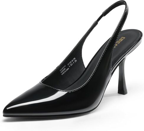 أحلام أحلام الكعب النسائي Slingback Stiletto Pumps أحذية مدببة إغلاق إصبع القدم كعب هريرة اللباس الزفاف الزفاف الأنيقة حفلة مثير in Kuwait