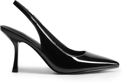أحلام أحلام الكعب النسائي Slingback Stiletto Pumps أحذية مدببة إغلاق إصبع القدم كعب هريرة اللباس الزفاف الزفاف الأنيقة حفلة مثير in Kuwait