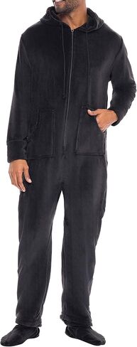 Alexander Del Rossa Adult Onesies for Men, Mens Onesie Pajamas Adults, Fleece Onesie for Men, Hooded Footed Mens Onsie in Saudi Arabia
