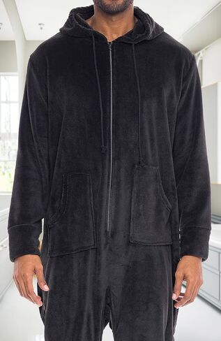 Alexander Del Rossa Adult Onesies for Men, Mens Onesie Pajamas Adults, Fleece Onesie for Men, Hooded Footed Mens Onsie in Saudi Arabia