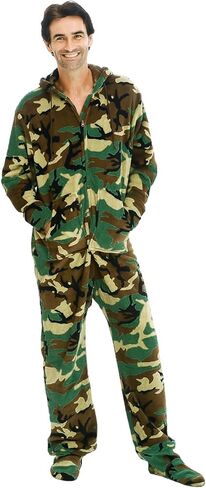 Alexander Del Rossa Adult Onesies for Men, Mens Onesie Pajamas Adults, Fleece Onesie for Men, Hooded Footed Mens Onsie in Saudi Arabia