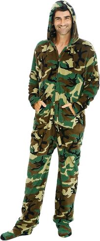 Alexander Del Rossa Adult Onesies for Men, Mens Onesie Pajamas Adults, Fleece Onesie for Men, Hooded Footed Mens Onsie in Saudi Arabia