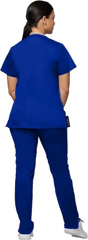 Uniforms World Alyssa Scrubs Set for Women — Classic fit Top & Straight Pants, Elastic Waistband, 7 Pockets, Anti-Wrinkle in Saudi Arabia
